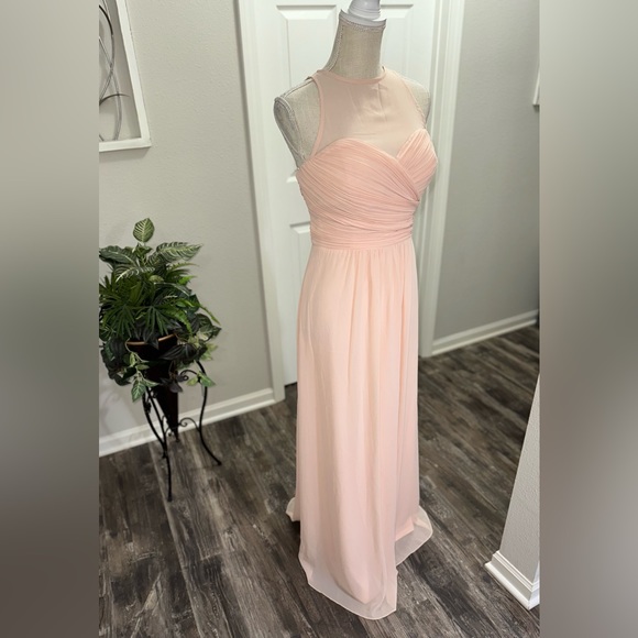Bill Levkoff Women’s Blush Bridesmaids Dress Size 10 - Picture 2 of 7